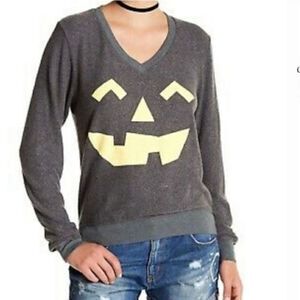 Wildfox Jack O Lantern Slub Sweatshirt sz Med